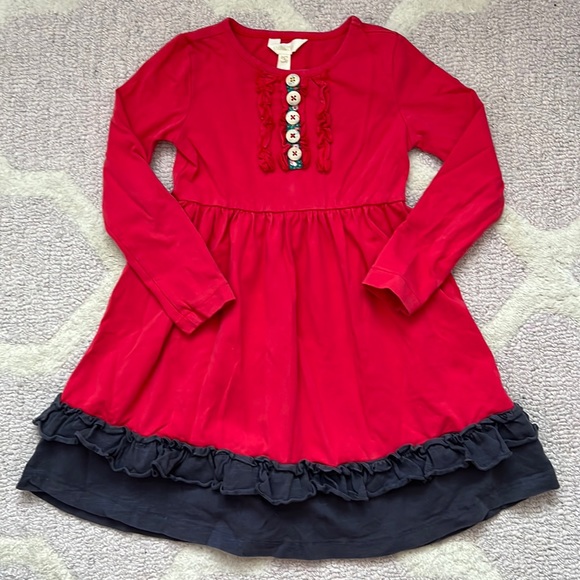 Matilda Jane Red Ruffle Dress - Picture 1 of 4